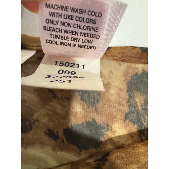 Victoria’s Secret Y2K Animal Print Sheer Tie Front Wide Leg Lounge Pants Size M - Picture 8 of 8